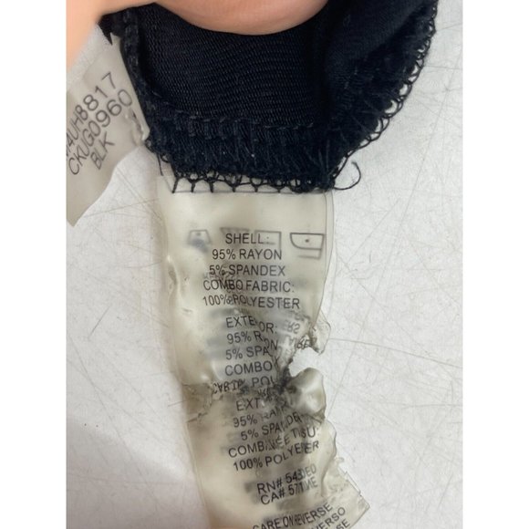 Calvin Klein Women's Black Sheer Sleeveless Top Shirt Tee Pocket Size Small - Picture 9 of 10